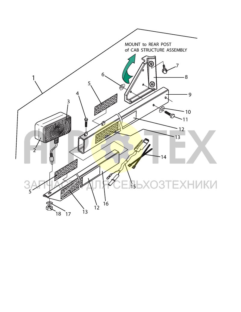 Чертеж Габаритные огни, начиная ы 502083, 05.07.07 (11B12a)